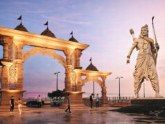 51 फीट की दिव्य वनवासी श्रीराम की प्रतिमा ग्वालियर से रवाना