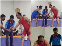व्यायाम शिक्षक योगेंद्र त्रिपाठी का ऑल इंडिया सिविल सर्विस कुश्ती में चयन