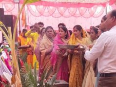 भक्ति, भावना और भव्यता का संगम — चिरचारीकला में गूंजा भागवत महोत्सव, जिला पंचायत अध्यक्ष किरण रविन्द्र वैष्णव हुईं शामिल