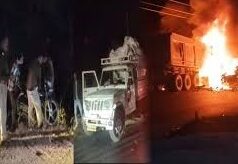 3 ट्रेलरों में जोरदार भिड़ंत, जिंदा जला ड्राइवर. इधर तेज रफ्तार पिकअप की टक्कर में बाइक सवार की मौत