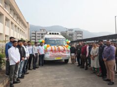 ईएसआईसी अस्पताल परसदा में निःशुल्क बस सेवा का शुभारंभ