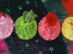 प्राकृतिक संसाधनों का उपयोग कर तैयार कर रही हैं हर्बल गुलाल बिहान दीदियां