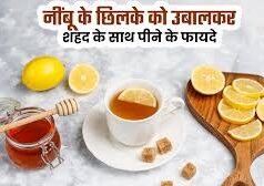 नींबू के छिलके को उबालकर उसमें शहद मिलाकर पीने के फायदे, एक्सपर्ट से जानें