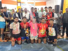 परसदा में आयोजित राज्य स्तरीय कबड्डी प्रतियोगिता में चिंगराजपारा B बिलासपुर की टीम ने खिताब जीता