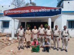 पत्नि व पुत्र ने की हत्या पुलिस ने किया गिरफ्तार