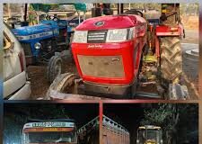 ताबड़तोड़ कार्रवाई: रेत, मुरुम और पत्थर के अवैध खेल पर 7 वाहन जप्त