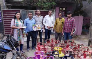 अवैध गैस रिफिलिंग पर जगदलपुर में बड़ी कार्रवाई, भारी मात्रा में सिलेंडर जब्त