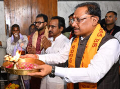 मुख्यमंत्री विष्णु देव साय ने जगन्नाथ मंदिर में की पूजा-अर्चना