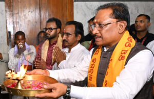 मुख्यमंत्री विष्णु देव साय ने जगन्नाथ मंदिर में की पूजा-अर्चना