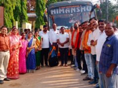 रामलला दर्शन हेतु नगरी से श्रद्धालुओं का जत्था रवाना — भक्ति और उत्साह का अद्भुत संगम