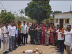 बिन्द्रानवागढ़ मंडल में जन चौपाल का आयोजन, योजनाओं की दी जानकारी, नारी शक्ति वंदन अधिनियम के समर्थन में कांग्रेस का पुतला दहन