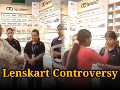 राजधानी में लेंसकार्ट शॉप पर प्रदर्शन, तोड़फोड़ के साथ कर्मचारियों को लगाया टीका