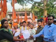 गौ सम्मान आव्हान अभियान के तहत सौंपा गया ज्ञापन