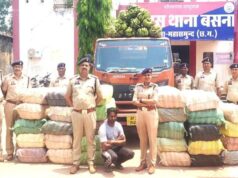 महासमुंद पुलिस का बड़ा एक्शन: करोड़ों का गांजा ट्रक से जब्त, तस्करी का भंडाफोड़