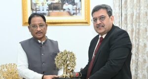 मुख्यमंत्री विष्णु देव साय से आईओसीएल के मुख्य महाप्रबंधक ने की सौजन्य मुलाकात