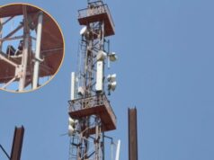 युवक का हाईवोल्टेज ड्रामा, मोबाइल टावर पर चढ़ा, पुलिस की घंटों मशक्कत जारी