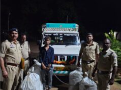 देवभोग पुलिस की बड़ी कार्रवाई: 130 किलो गांजे के साथ यूपी का तस्कर गिरफ्तार, ₹70 लाख से अधिक का माल जप्त..