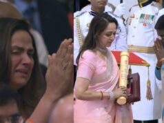 धर्मेंद्र को मरणोपरांत पद्म विभूषण, नम आंखों से अवॉर्ड लेने पहुंचीं हेमा मालिनी, फूट-फूटकर रोईं बेटी अहाना