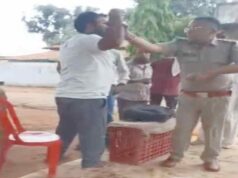 चेक पोस्ट पर बवाल! पुलिस के रोकने पर नहीं रुकी गाड़ी, फिर जो हुआ उसका VIDEO वायरल