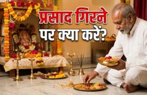 जमीन पर गिर गया भगवान का प्रसाद? जानिए सही नियम और बचाव के उपाय
