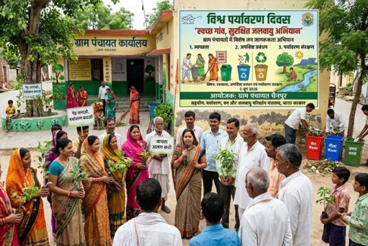 विश्व पर्यावरण दिवस पर ग्राम सभाओं में गूंजेगा स्वच्छता और पर्यावरण संरक्षण का संकल्प 05 जून को जिले की सभी ग्राम पंचायतों में होगी विशेष ग्राम सभा, ठोस अपशिष्ट प्रबंधन नियम-2026 पर होगी व्यापक चर्चा