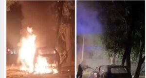 रेत विवाद में खूनी खेल: भाजपा नेता की फॉर्च्यूनर को टक्कर मार लगाई आग, जिंदा जलकर हुई मौत,चार आरोपी गिरफ्तार