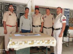 कापू मेन रोड पर तलवार लहराकर वाले युवक पर कापू पुलिस की कार्रवाई, आर्म्स एक्ट की कार्रवाई