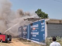 कोरबा में आग के साथ धमाकों की बारिश, पटाखा गोदाम में मचा हड़कंप