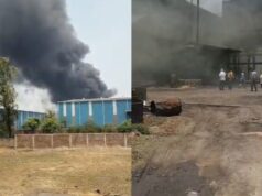 रायपुर की पोरवाल ऑयल फैक्ट्री में भीषण आग, धुएं के गुबार से दहला उरला इलाका