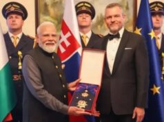 PM मोदी को मिला स्लोवाकिया का सर्वोच्च नागरिक सम्मान, ऑर्डर ऑफ द व्हाइट डबल क्रॉस से हुए सम्मानित