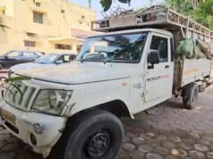 तेज रफ्तार का कहर : मजदूरों से भरी पिकअप पलटी, 19 घायल, एक की हालत नाजुक
