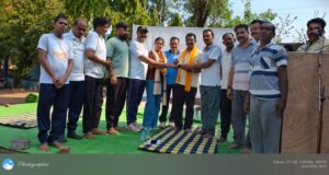 एनसीसी के तत्त्वावधान में हुआ भव्य योगाभ्यास, विधायक रोहित साहू ने अग्निवीर में चयनित युवाओं का किया सम्मान