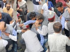 हिमाचल में प्रदर्शन के दौरान बीजेपी सांसद हर्ष महाजन की बिगड़ी तबीयत, लड़खड़ाकर गिरे