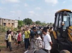 रायपुर में बड़ी बेदखली कार्रवाई शुरू, नकटी गांव में 48 अवैध मकानों पर चला बुलडोजर