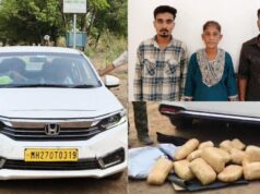 फैमिली बनकर कार में ले जा रहे थे गांजे की खेप, महिला समेत 3 तस्कर गिरफ्तार