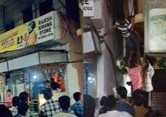 भिलाई में बड़ा हादसा! आग से घिरे लोग छत से कूदे, दुकान और गोदाम जलकर राख