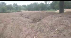 ग्राम पंचायत सुलोनी के फुलवारी के श्मशान घाट पर 12 सौ ट्रैक्टर रेत डंपिंग का जप्ती प्रकरण तैयार कर नीलामी एवं जुर्माना कार्यवाही करने भूल गया विभाग