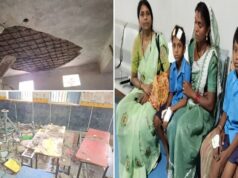 कक्षा में पढ़ रहे थे बच्चे, तभी भरभराकर गिरा छत का प्लास्टर… 3 छात्र घायल