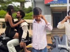 बॉलीवुड गाने पर बाइक में स्टंट और अश्लील रील, वीडियो वायरल होते ही हरकत में आई पुलिस