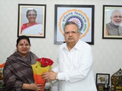 राज्यपाल एवं विधानसभा अध्यक्ष से सांसद कमलेश जांगड़े की शिष्टाचार भेंट