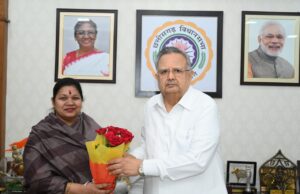 राज्यपाल एवं विधानसभा अध्यक्ष से सांसद कमलेश जांगड़े की शिष्टाचार भेंट