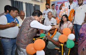 दिव्यांग सहायता शिविर, विधायक संपत ने वितरित किए सहायक उपकरण