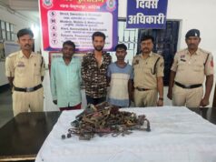 ऑक्सीजन प्लांट से 80 हजार का कॉपर वायर चोरी, पांच गिरफ्तार