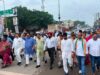 मल्लिकार्जुन का अपमान, विरोध में कांग्रेस ने निकाला ‘सत्याग्रह मार्च’, अंबेडकर चौक पर किया प्रदर्शन