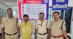 सूने मकान में चोरी का खुलासा: बैकुंठपुर पुलिस ने आरोपी को दबोचा, नकदी और की-पैड चोरी के मामले में गिरफ्तारी