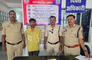 सूने मकान में चोरी का खुलासा: बैकुंठपुर पुलिस ने आरोपी को दबोचा, नकदी और की-पैड चोरी के मामले में गिरफ्तारी