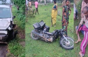 खेत से घर लौट रहे पिता-पुत्री को कार ने रौंदा, बेटी की मौके पर मौत; पिता गंभीर घायल, चालक फरार