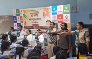 नशे से दूरी, उज्ज्वल भविष्य की ओर कदम स्कूली विद्यार्थियों ने लिया नशा मुक्ति का संकल्प