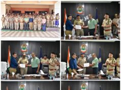 गरियाबंद पुलिस अधीक्षक ने उत्कृष्ट कार्य करने वाले पुलिस अधिकारियों-कर्मचारियों को किया सम्मानित