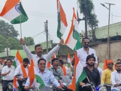 छाल में निकली सर्वदलीय तिरंगा यात्रा, देशभक्ति के नारों से गूंजा क्षेत्र